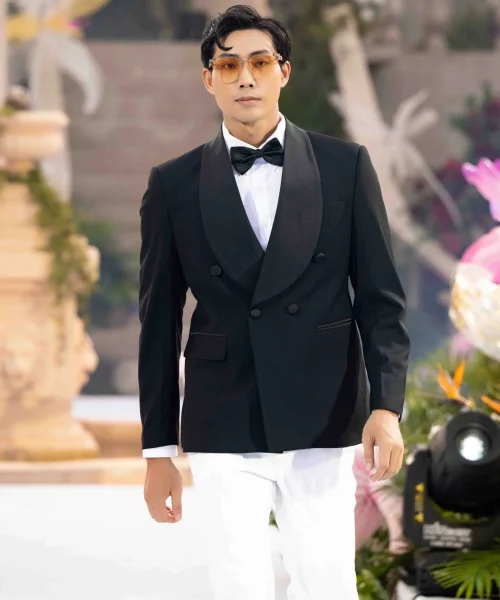 Áo vest tuxedos đen